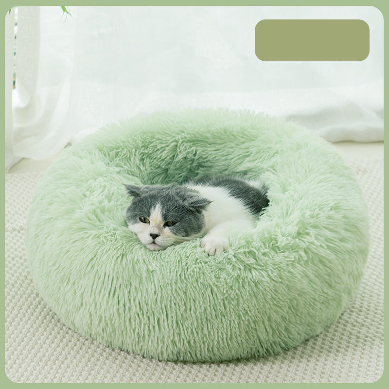 Fluffy Dog Bed — Cozy Winter Sleep for Dogs & Cats