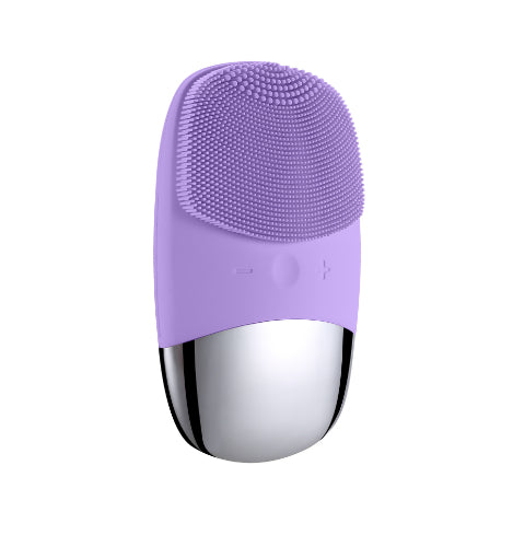 Mini Silicone Electric Facial Cleansing Brush – Waterproof Sonic Face Scrubber & Massager