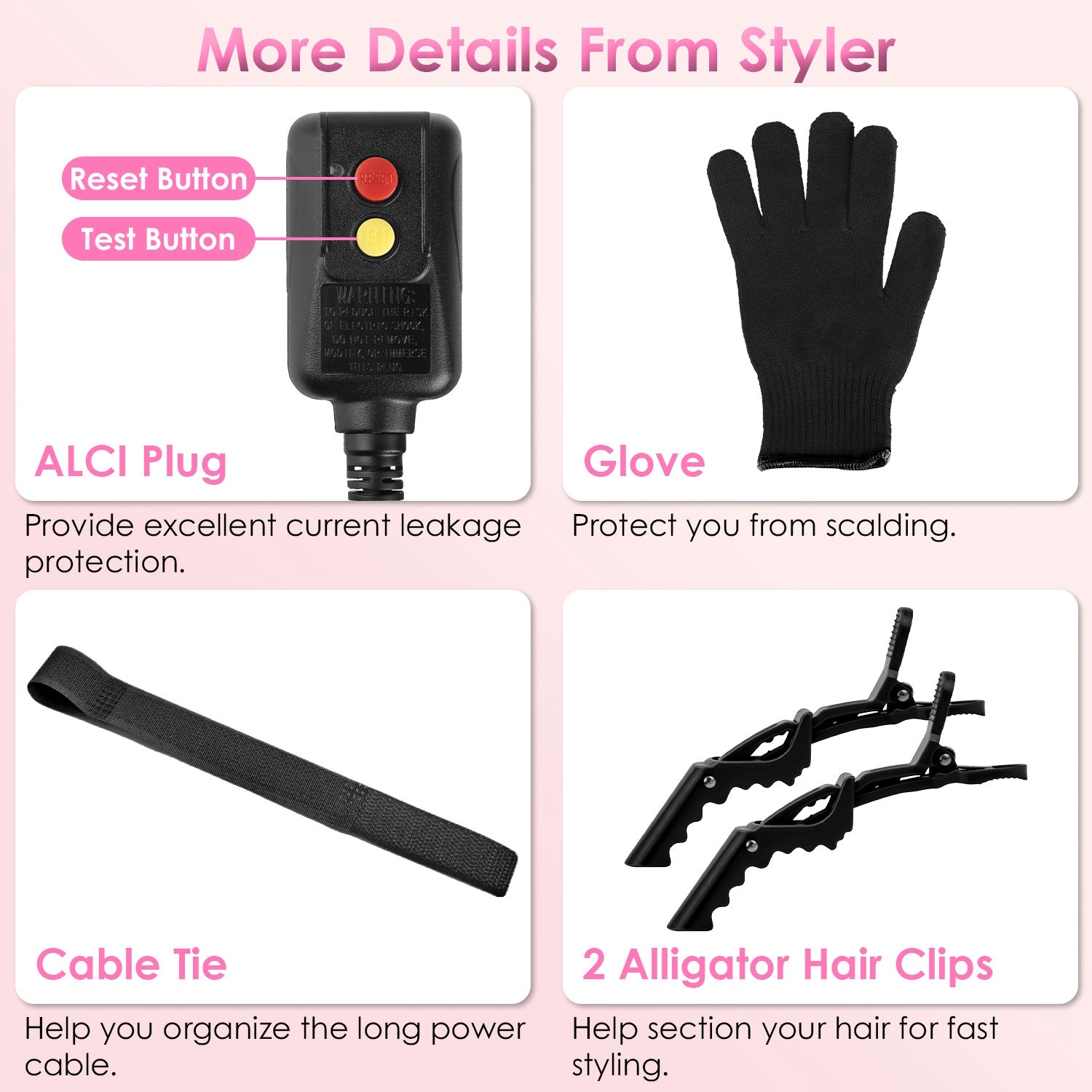5 in 1 Hot Air Styler – Hair Dryer, Straightener, Curler, Volumizer & Detangler