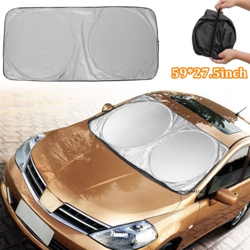 Universal Car Windshield Sunshade | Sun, Snow & Ice Protection Cover