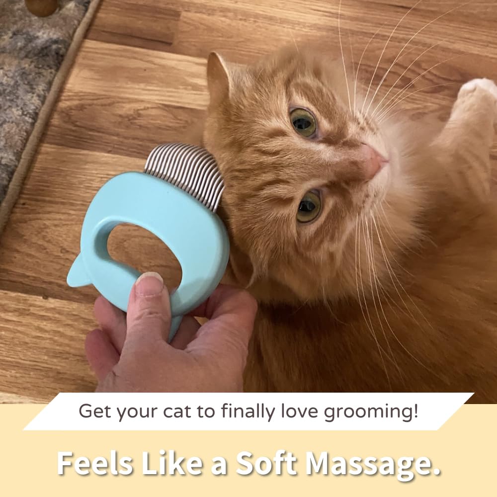 Pet Grooming Comb — 2-in-1 Deshedding Brush & Massage Comb for Cats and Dogs