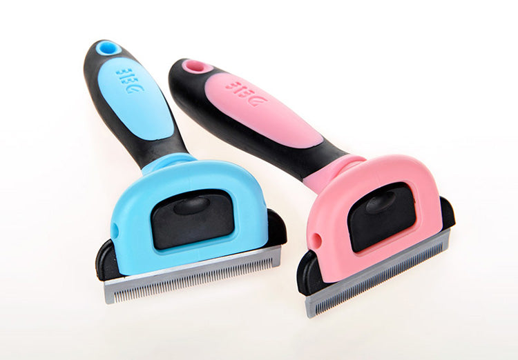 Pet Hair Removal Comb – Self Cleaning Grooming Brush for Dogs & Cats