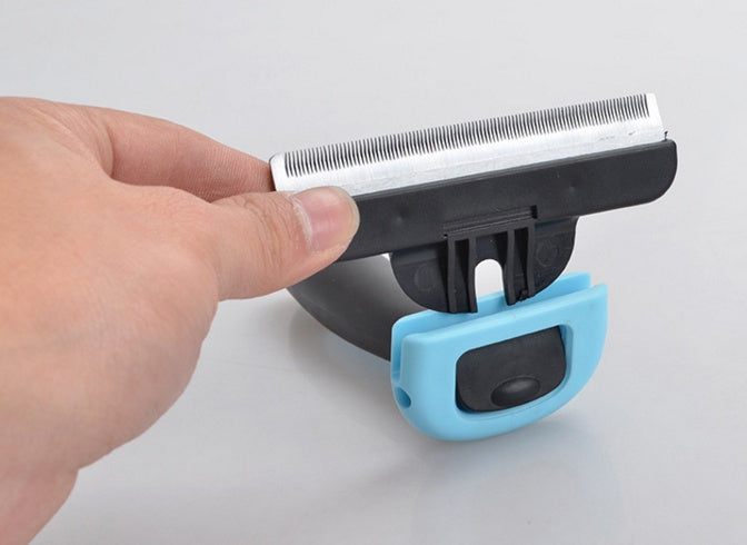 Pet Hair Removal Comb – Self Cleaning Grooming Brush for Dogs & Cats