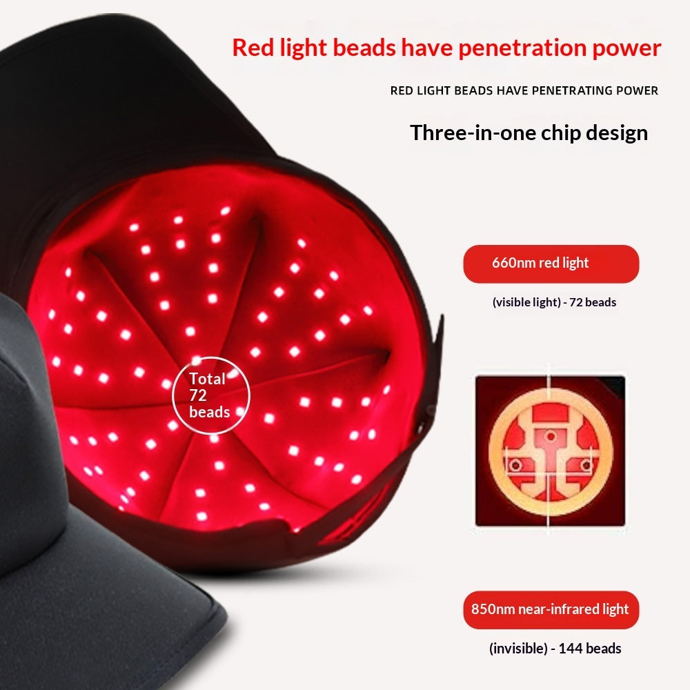 Portable Red Light Therapy Hair Growth Cap – 72 LED for Hair Regrowth