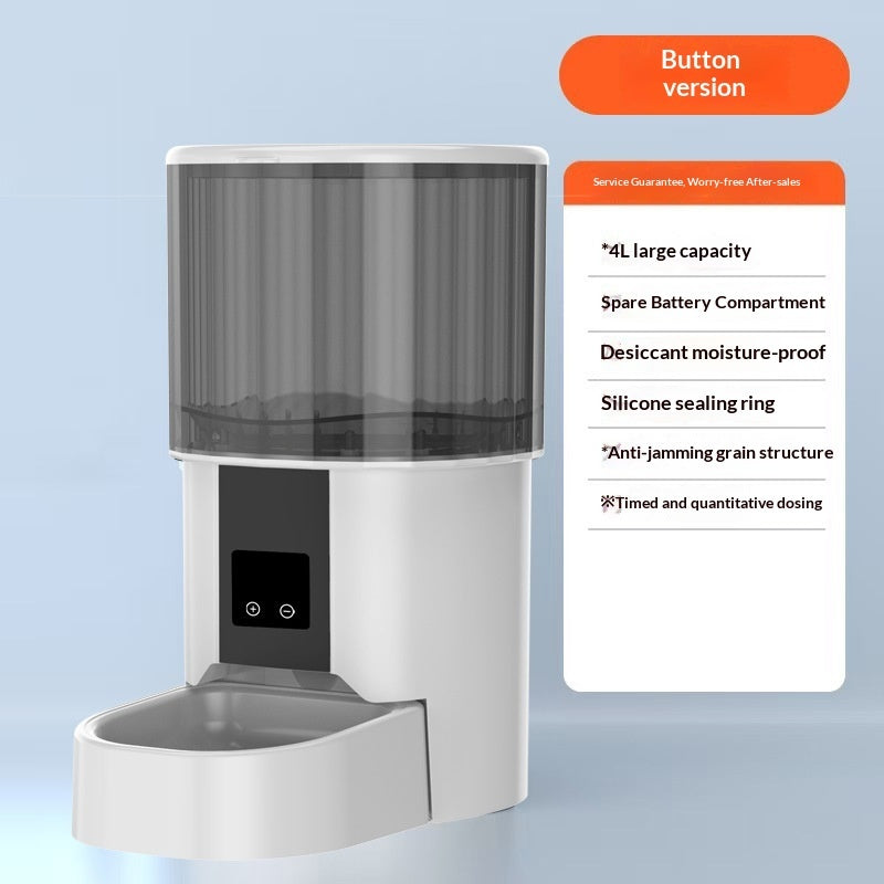 Automatic Pet Feeder With Anti-Jamming Feature For Pets Food