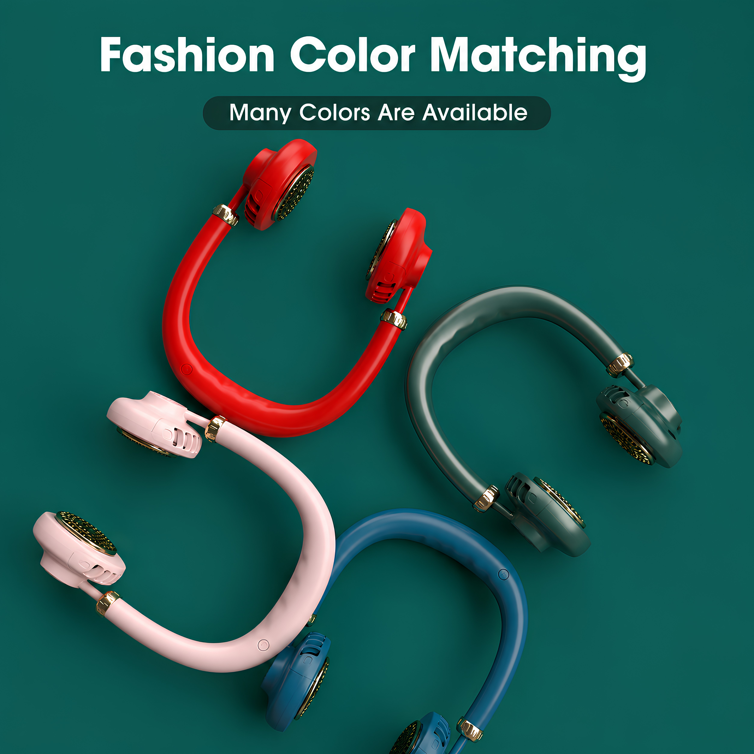 Hands-Free Bladeless Neck Fan | Lightweight Portable Cooling Device
