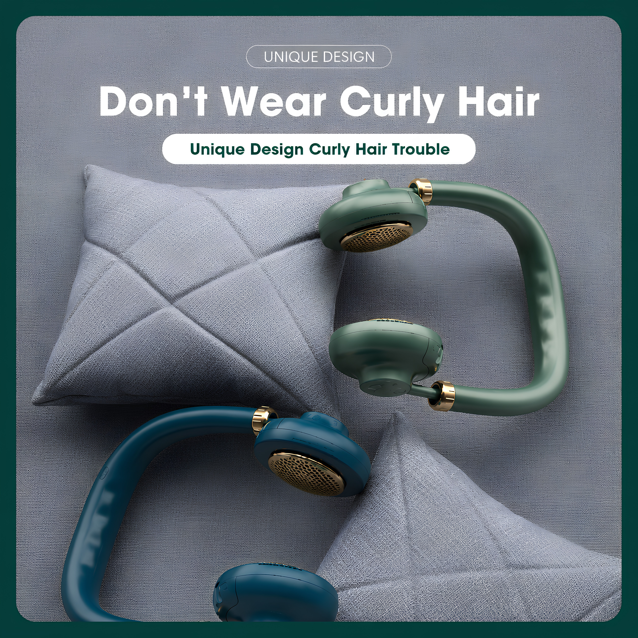 Hands-Free Bladeless Neck Fan | Lightweight Portable Cooling Device