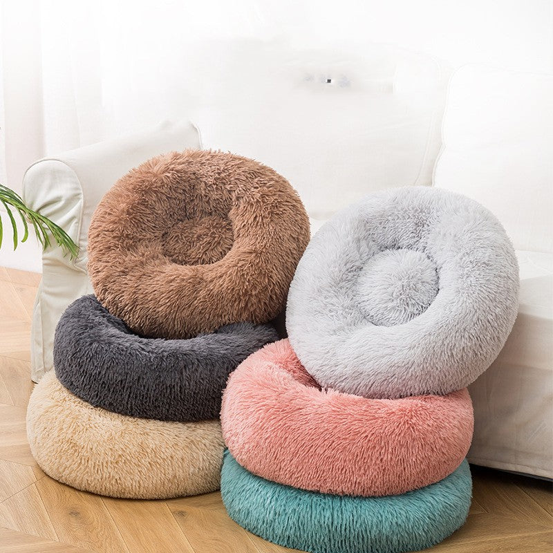 Fluffy Dog Bed — Cozy Winter Sleep for Dogs & Cats