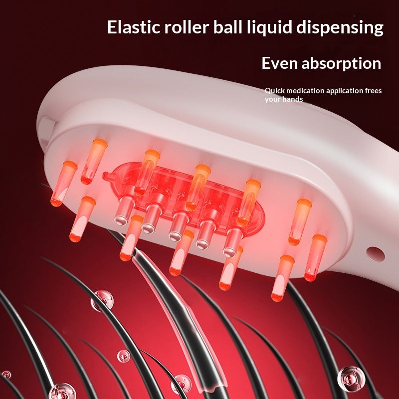 Electric Scalp Serum Applicator Comb | Wireless Liquid Delivery Hair Massager