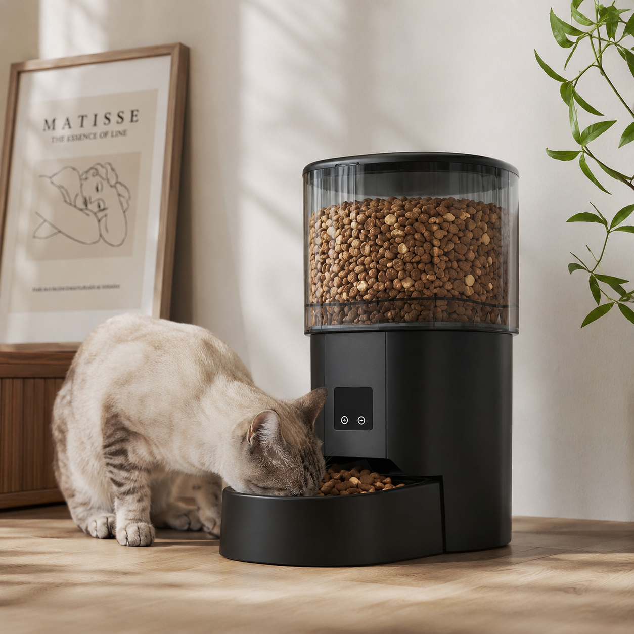 Automatic Pet Feeder With Anti-Jamming Feature For Pets Food