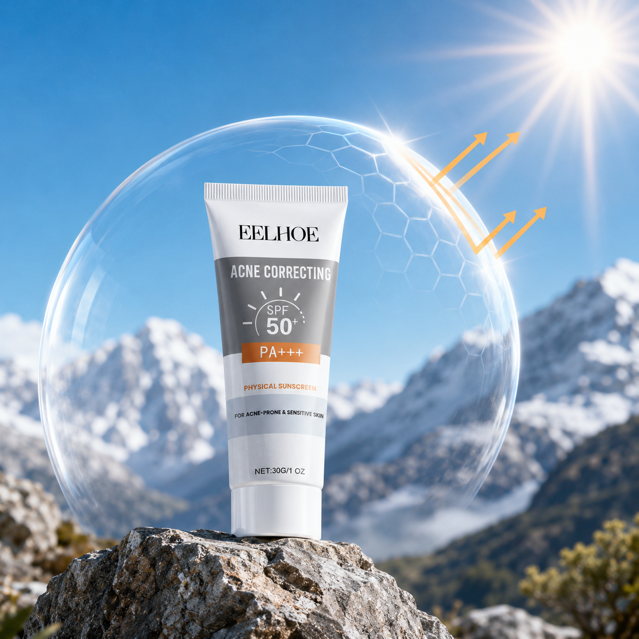EELHOE Hydrating SPF Physical Sunscreen Face Sunblock