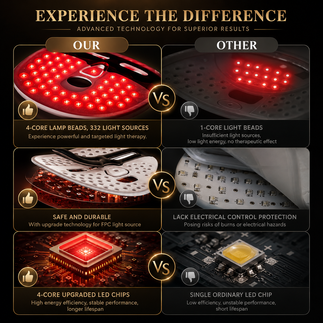 LED Red Light Therapy Face Mask – Anti-Aging, Wrinkles, Acne & Skin Glow