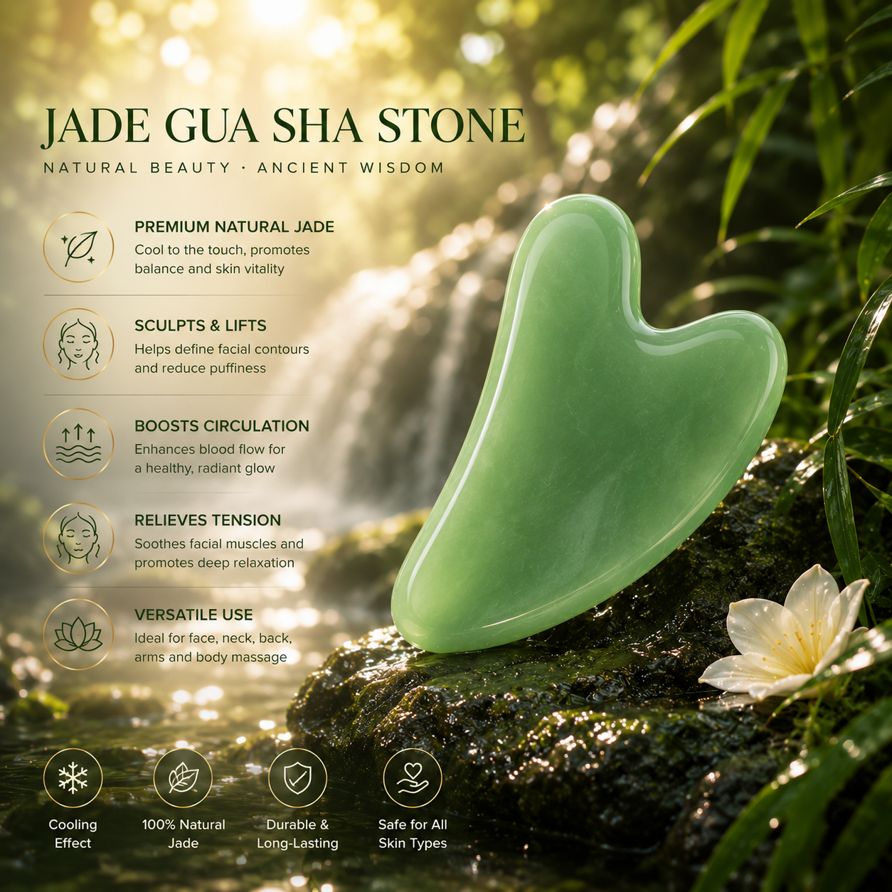Gua Sha Stone Facial & Body Massage Tool