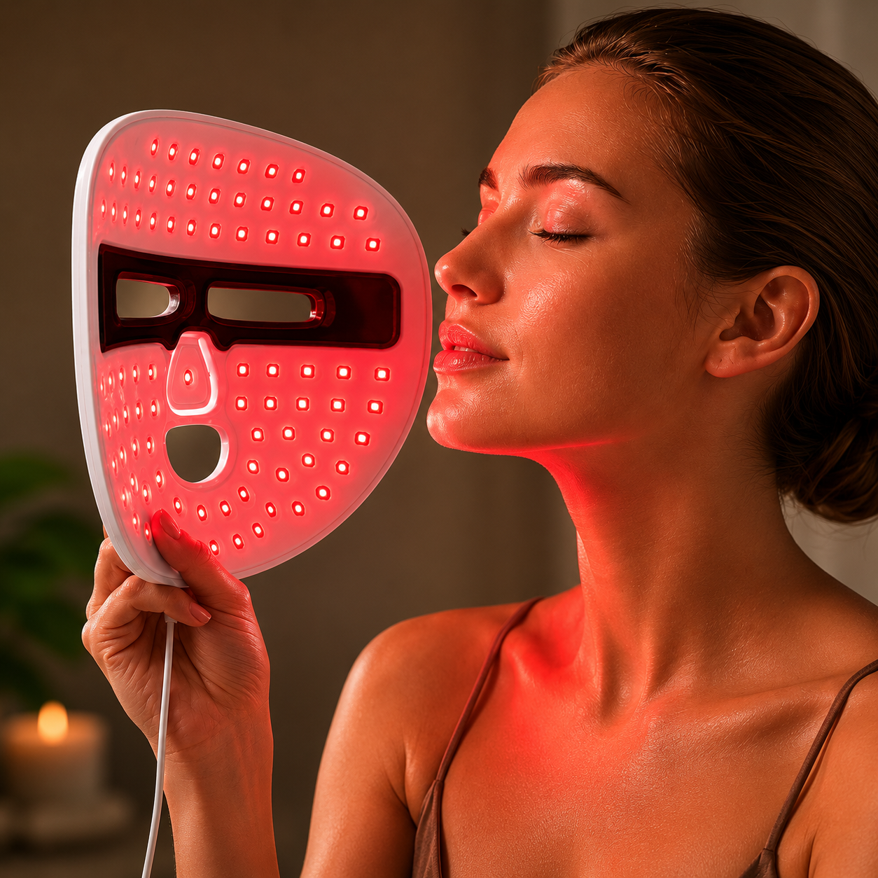 LED Red Light Therapy Face Mask – Anti-Aging, Wrinkles, Acne & Skin Glow