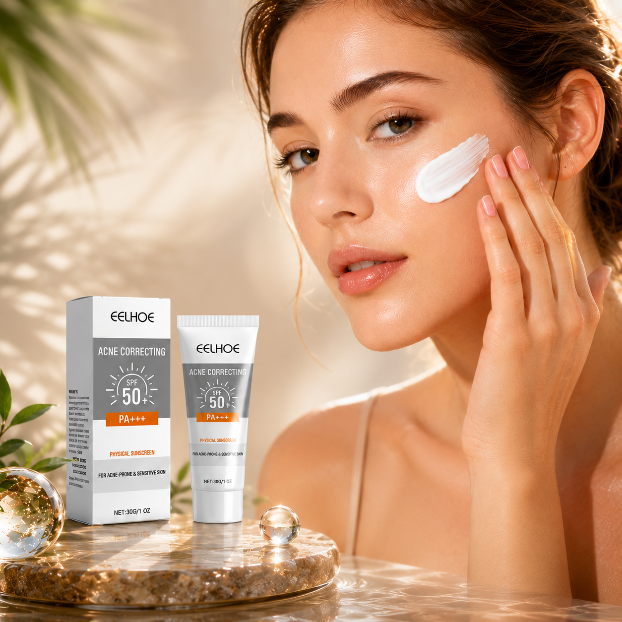 EELHOE Hydrating SPF Physical Sunscreen Face Sunblock