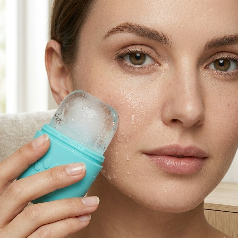 Ice Face Roller for Skin – Facial Massager for Puffiness & Glow