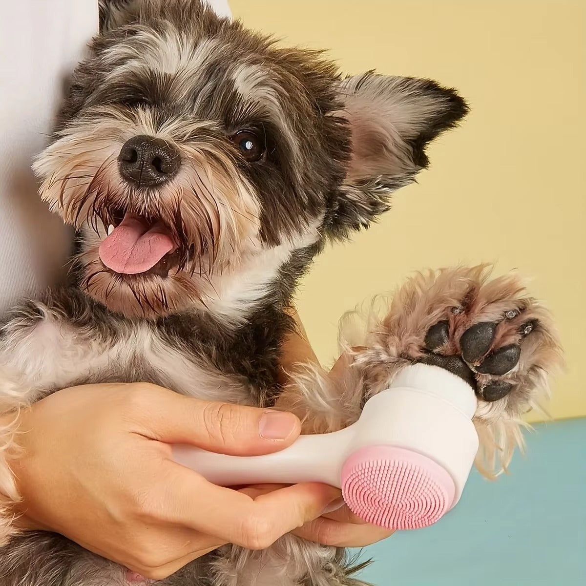Easy Clean Pet Paw Silicone Brush – Gentle Grooming & Cleaning Tool for Dogs & Cats